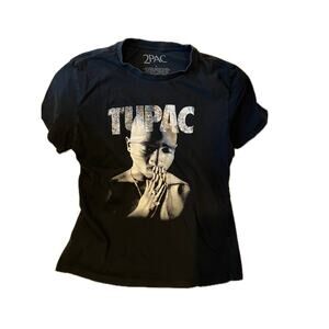 Tupac Praying Vintage 2Pac Black T-Shirt Mens L